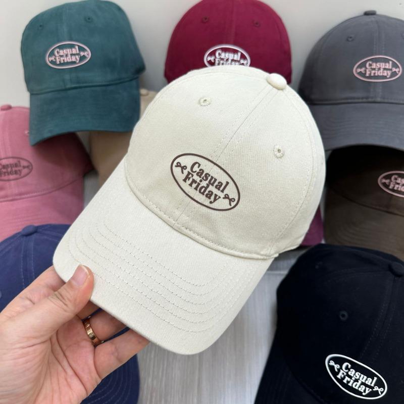 Letter hat women's new high-quality wide-brimmed baseball cap trendy brand polished street cap couple