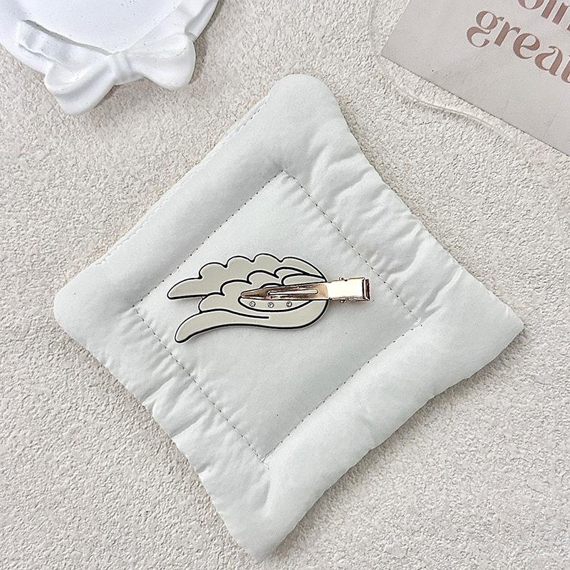 3pcs Fun Hairpin Traceless Hairpin Dopamine Cosmetic Clip Side Broken Hair Bangs Clip Hair Accessories Cute Wings Hairpin