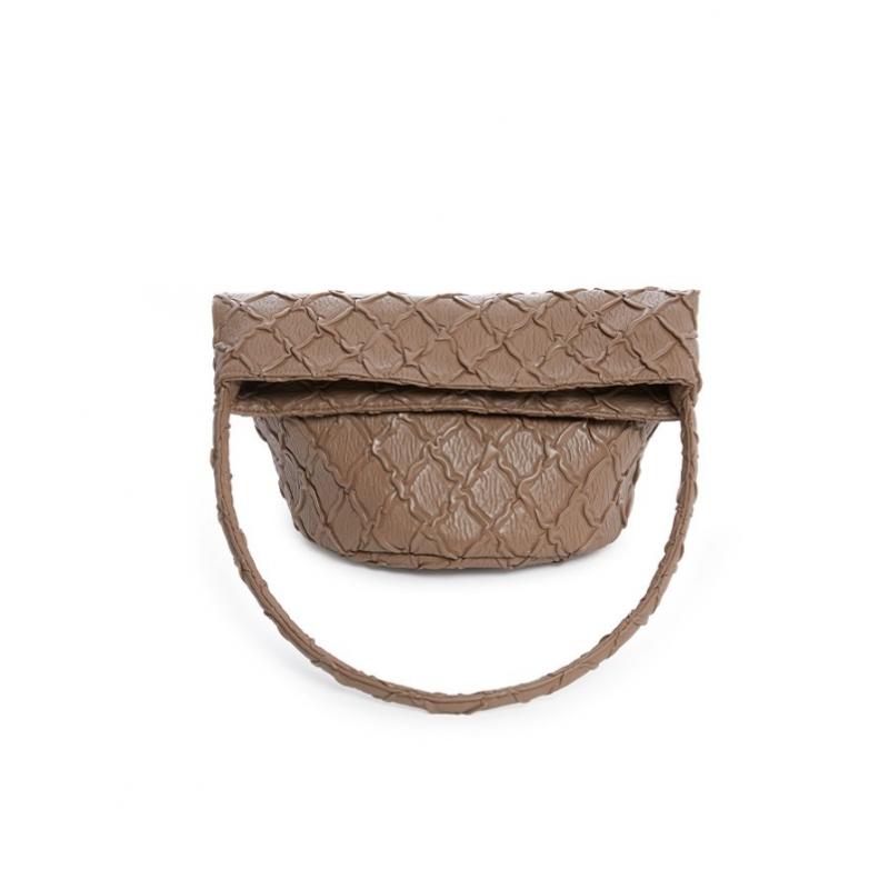 RHEEMIN Handle Bucket Vegan Leather Edition   Brown Large