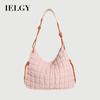 Diamond Embroidery Thread Cloud Bag Down Padded Jacket Bag Niche Pleated One-Shoulder Korean Version Cross-Body Large-Capac