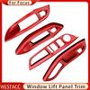 4Pcs/ser Car Window Lifter Panel Frame Decoration Cover Trim Sticker for Ford Focus 3 MK 3 2015 2016 2017 2018