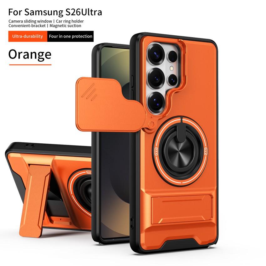 Trendy Magnetic Double Stand Phone Case for Samsung S20-S26 ULTRA