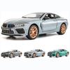 1:24 Scale M8 Model Car, Zinc Alloy Pull Back Toy Car with Sound and Light for Kids Boy Girl
