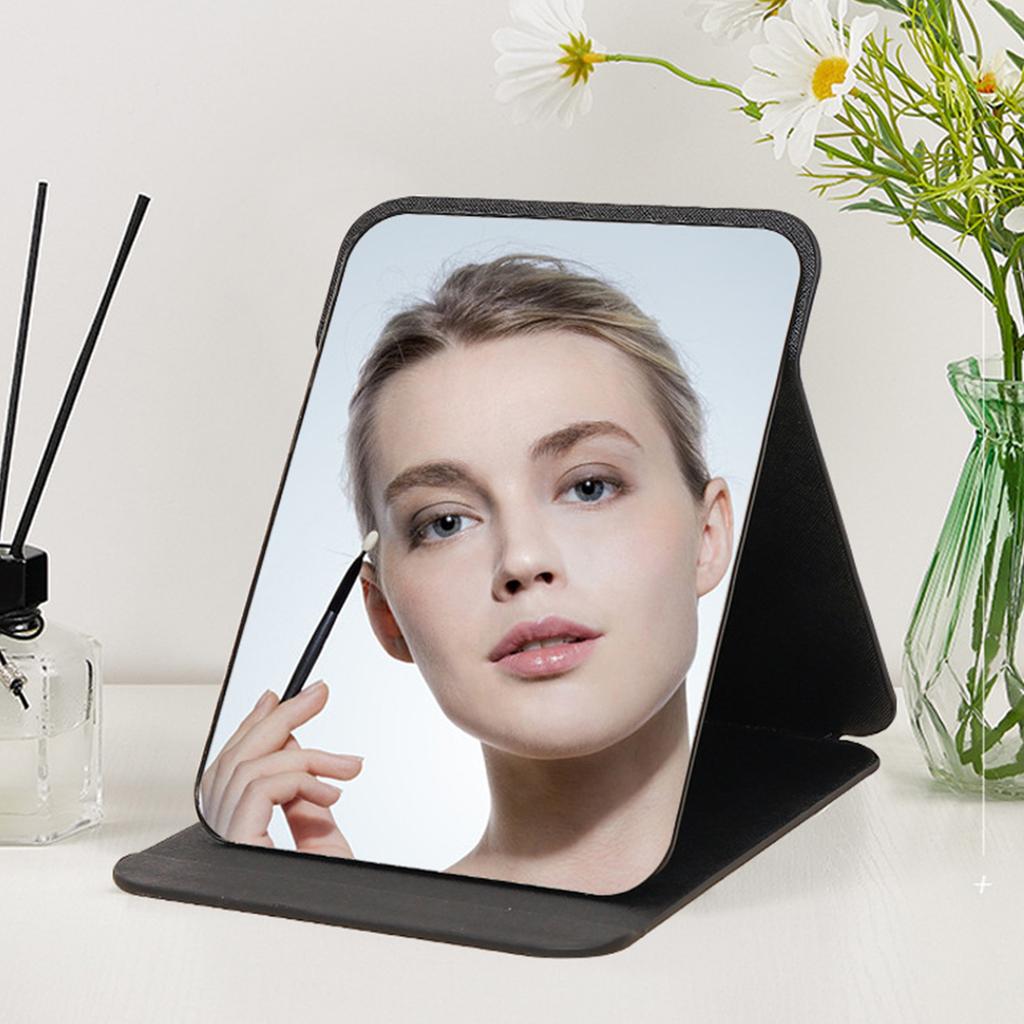 Portable Foldable Beauty Mirror Convenient To Transport Standing Vanity Mirror 3 Size Options For Home Office Use