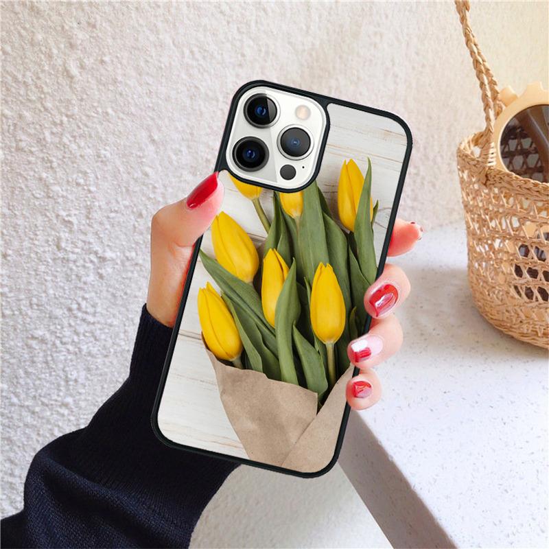 Aesthetics Flowers Soft Phone Case Cover For iPhone 17 Air 16 15 14 12 13 Pro Max Plus Coque Shell Fundas