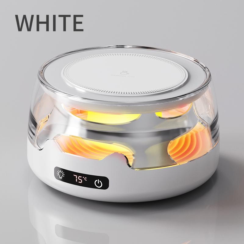 

Thermostatic Heating Coaster 4-speed Adjustment Heating 55 65 75 85 Degrees Constant Temperature Colorful Warming Coaster US белый