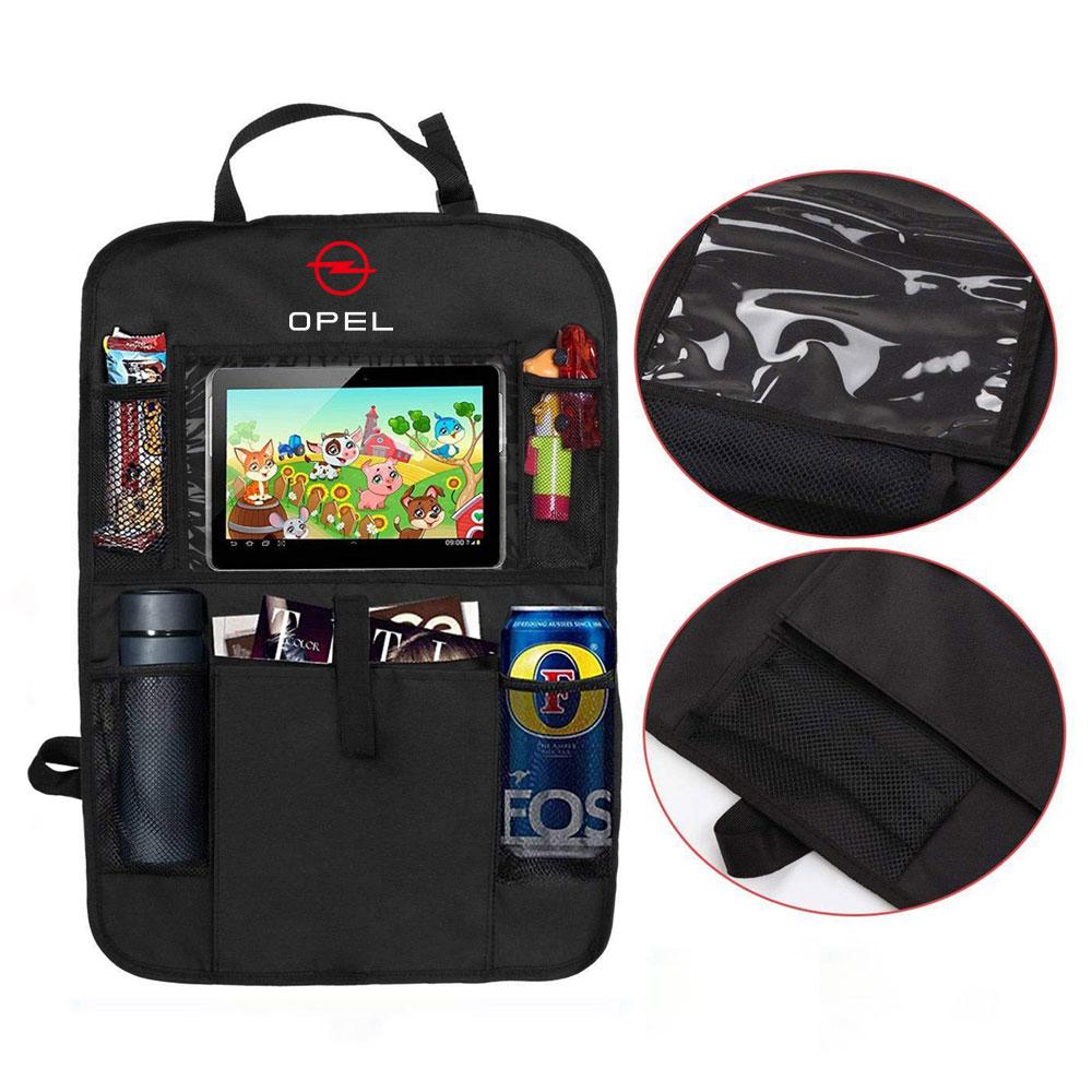 AAHH1 For Opel OPC Astra K Vectra Corsa Zafira Insignia Mokka Car Seat Back Hanging Storage Pocket Bag Organizer Stowing Tidying Tool