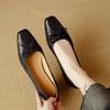 Fashion NEW Spring/Autumn Women Pumps Square Toe Low Heel Shoes Fashion Leopord Horsehair Handmade Shoes Bow-knot Shallow Women Pumps