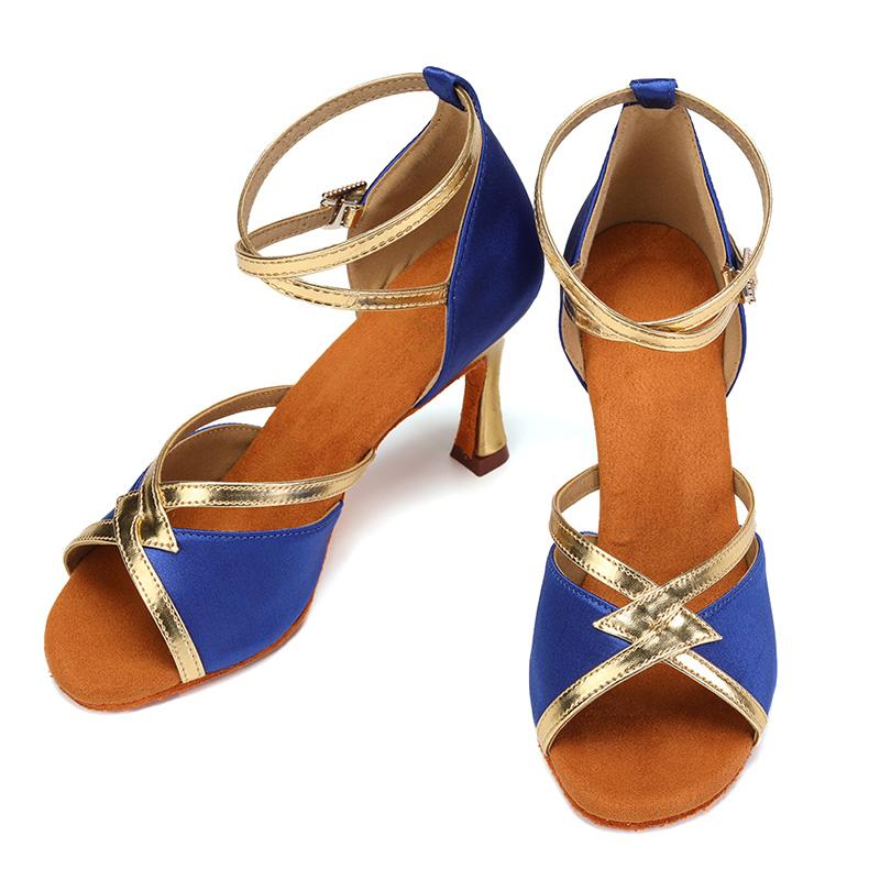 Latin Dance Shoes Women's High Heel Dance Shoes Tango Soft Bottom Dance Shoes Girls Salsa Ballroom Shoes