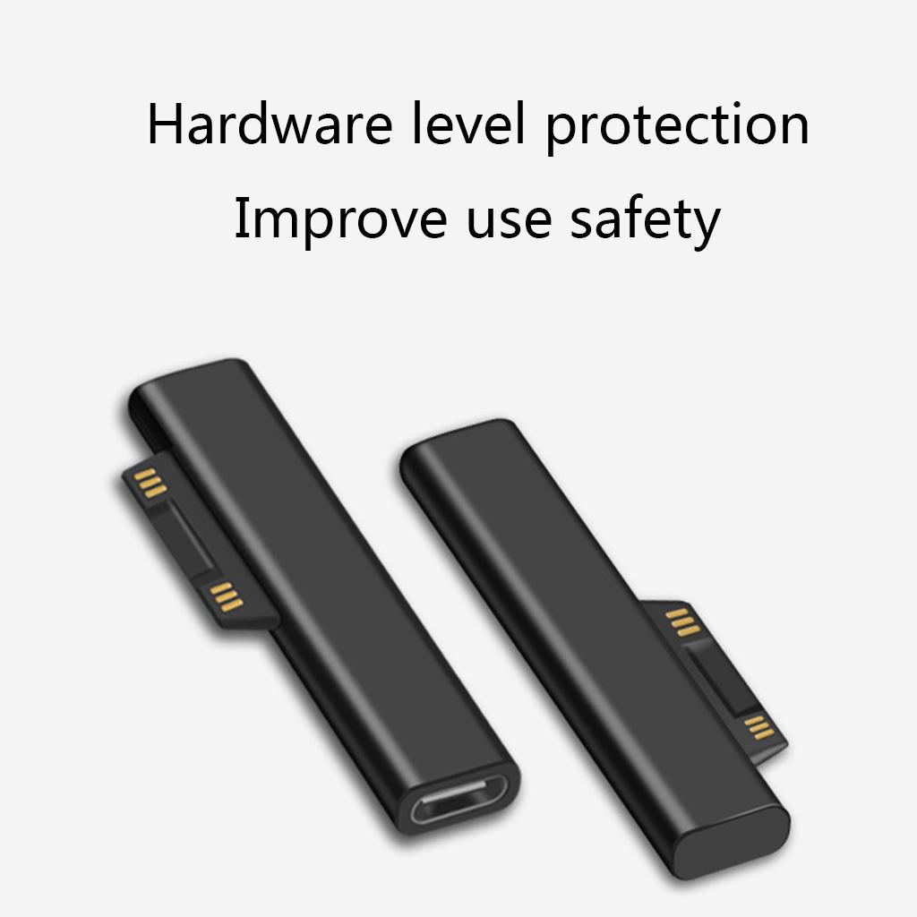 USB Typ C Netzteil Magnetisch für Kopf-Konverter USB C Buchse Adapter für Surface Pro 3 4 5 6 Surface Book USB C Adap