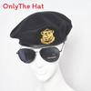 Marvel Logo Wool Beret Hat With Retro British Style And Uv Sunshade For Adults