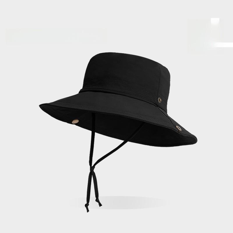Summer Outdoor Sun Hat With Wide Brim And Solid Color Design Outdoor For