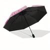 1pc Hello Kitty Floral Pink Circle Umbrella with Plastic Handle,Suitable for All Seasons Home Travel Outdoor UmbrellaSanlio113