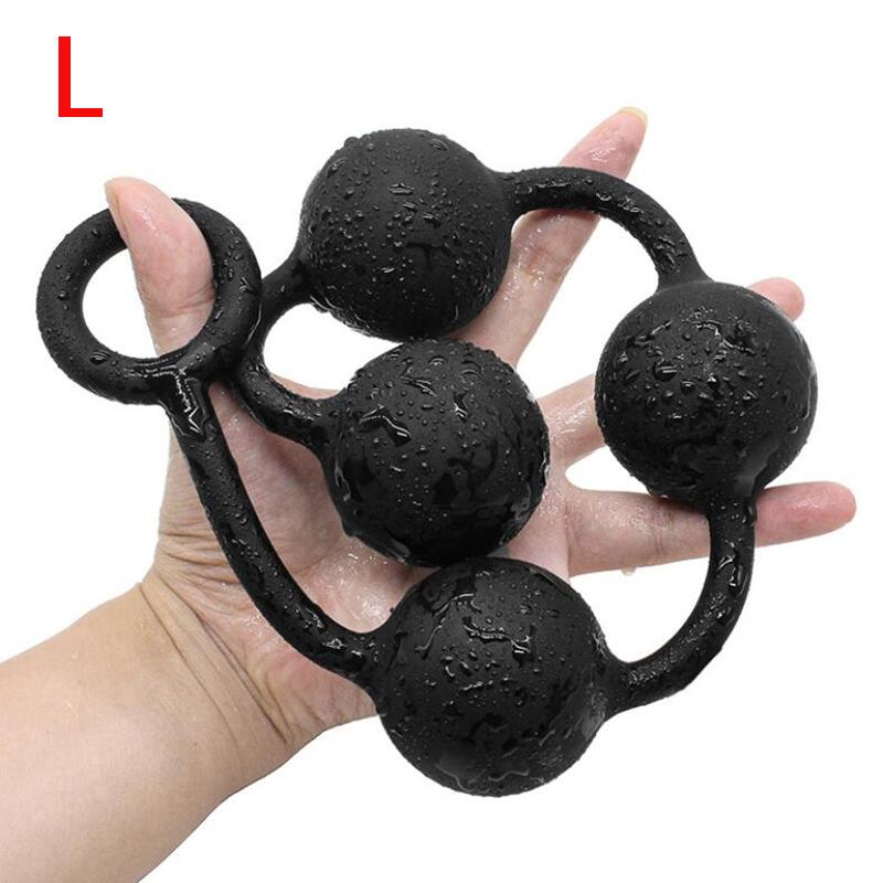 56cm Anal Beads Orgasm Vagina Plug Play Pull Ring Ball Anal Stimulator Butt Beads Plug Sex Toys For Adult Men Women Gay Anus Toy
