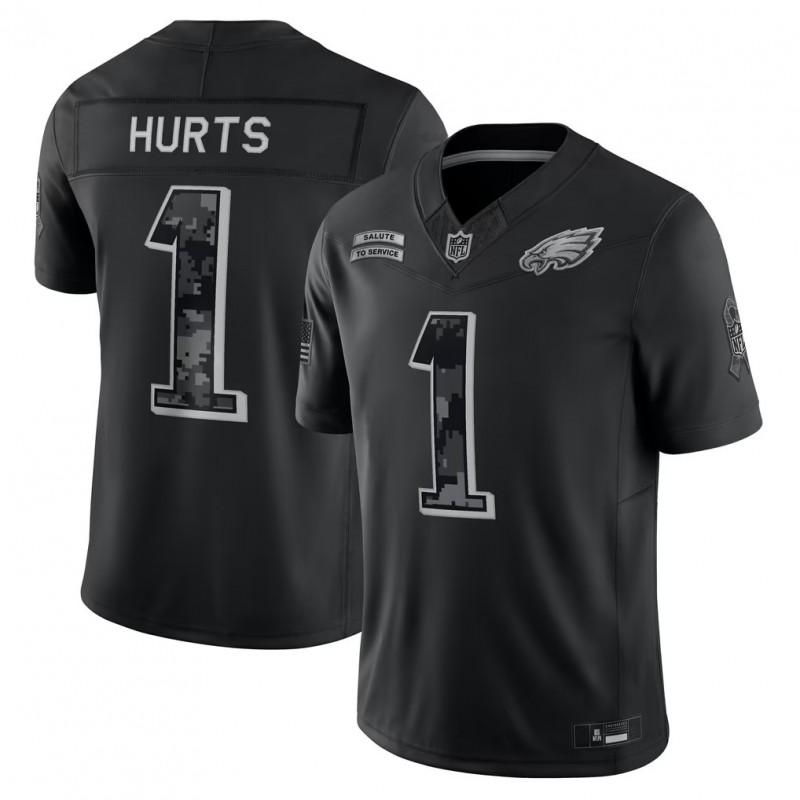 2026 NFL Tribute Black Full Embroidered T-Shirt Casual Sports Top
