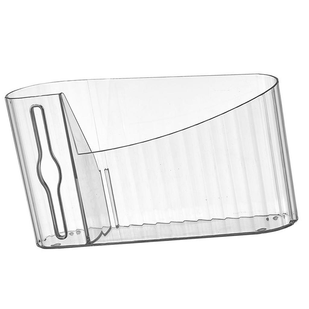 Trash Bag Dispenser Clear Punch Wall Mount Garbage Bag Roll Holder Storage Space Saving for Kitchen Bathroom