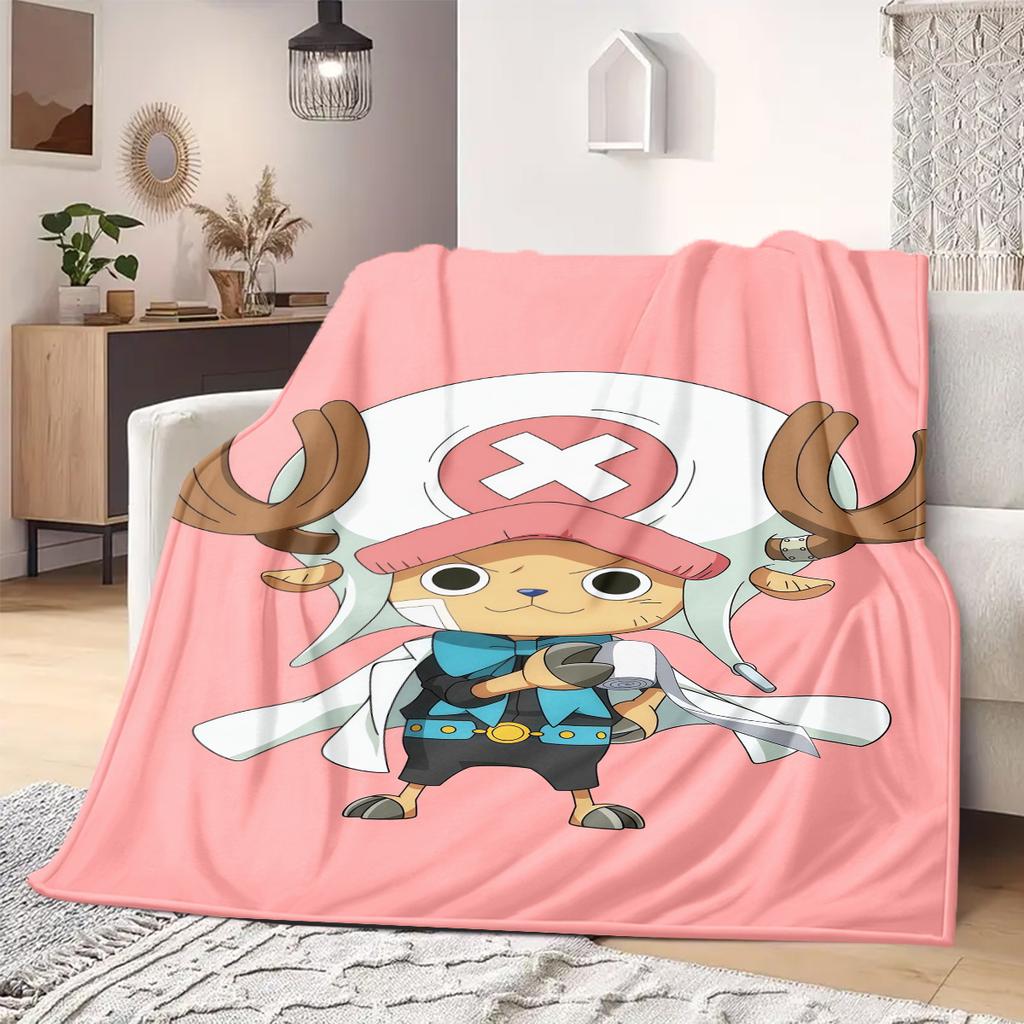 Tony Tony Chopper Print Blanket Warm Comfortable Flannel Blanket Suitable for Bedrooms,Sofas, Beds,Chairs,Travel -QIAO144