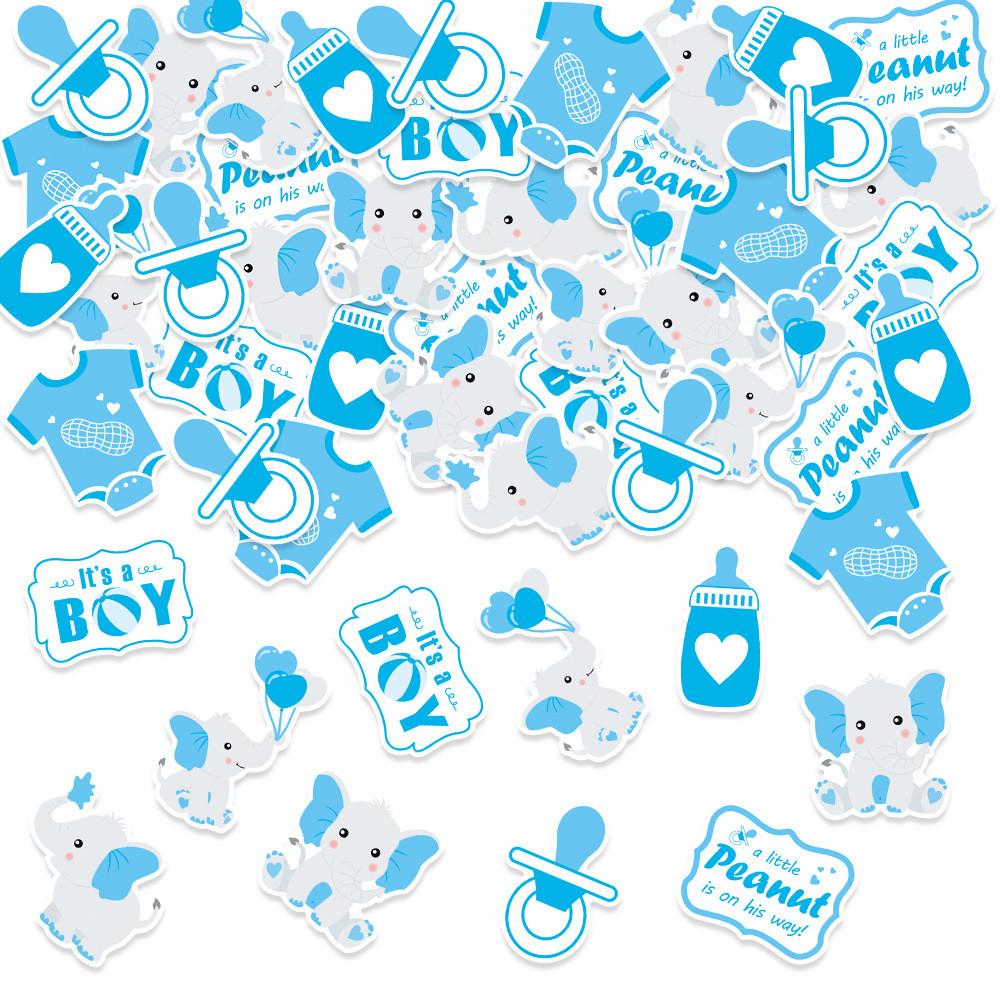 Blaues Elefanten-Konfetti Babyparty Party Desktop Dekoration Requisite Werfen