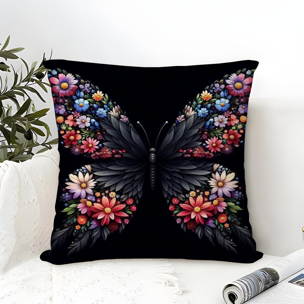 Natural Animal And Colorful Floral Decorations Pillow Case Linen Pillow Case Sofa Home Decor Cushion Cover Cushion Cove