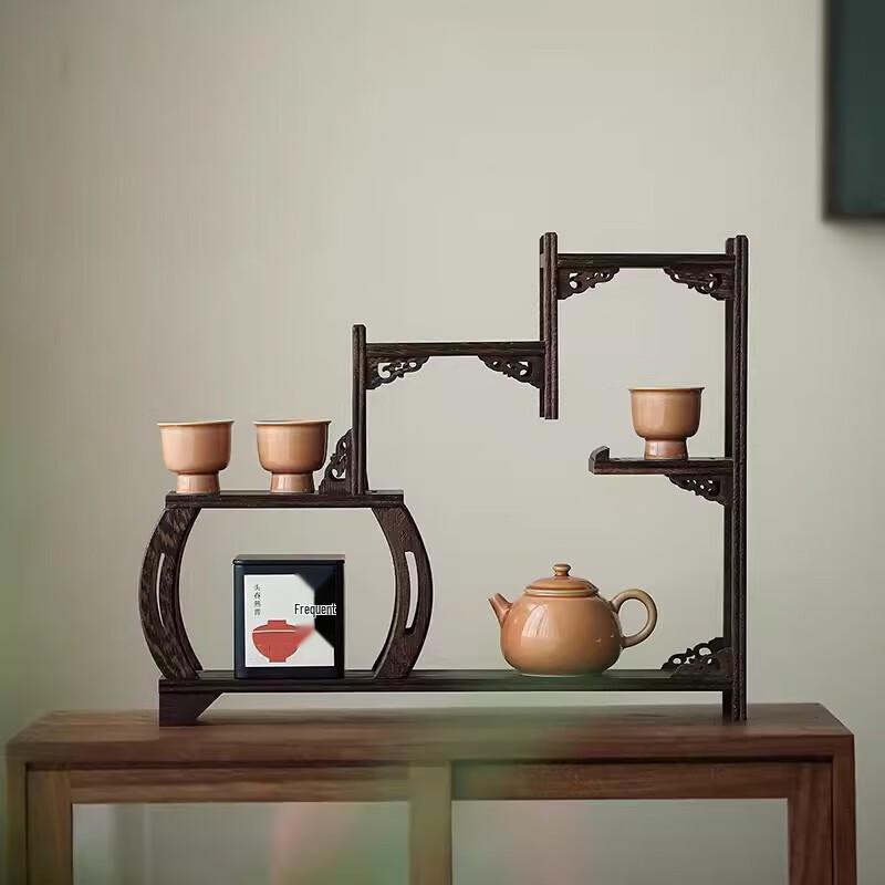 

Desktop Kungfu Tea Cup Display Shelf