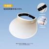 Foldable and gradual change empty top sunscreen hat women's summer eaves UV protection sunshade small outdoor sun hat