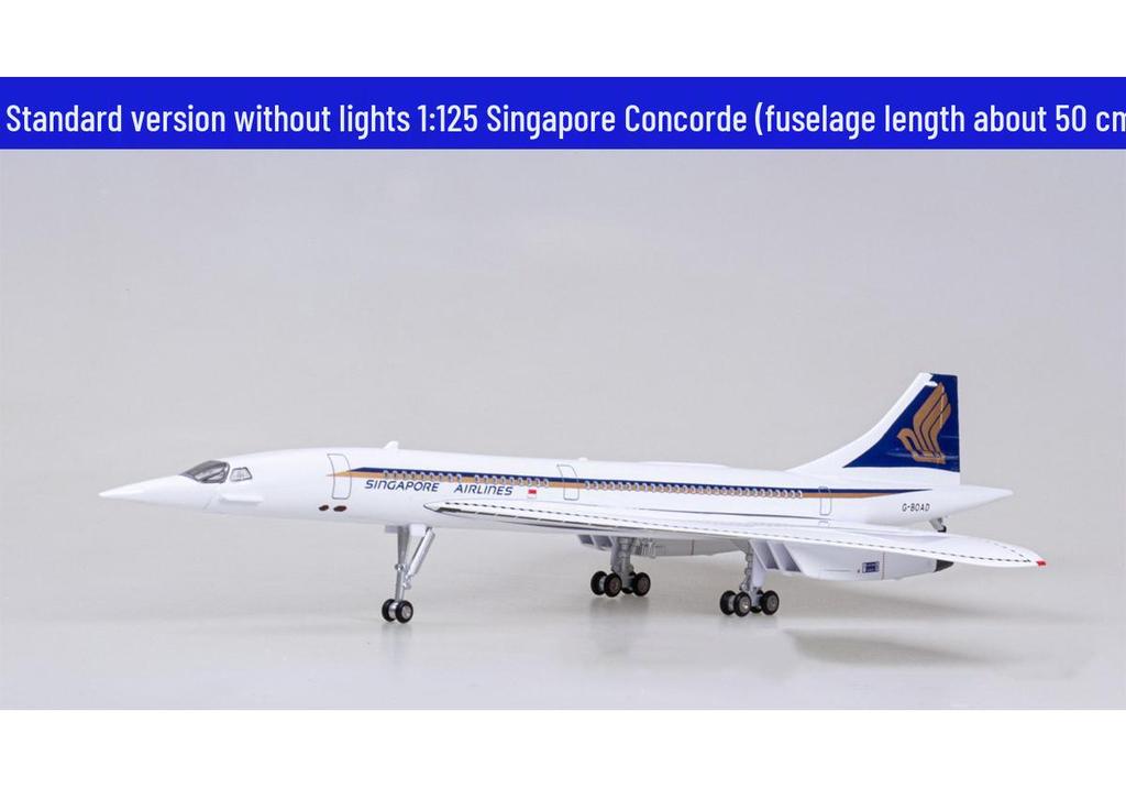 1:200 Scale Air France-British Airways Concorde Alloy Model - Civil Aviation Collectible Gift