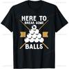 Here To Break Some Balls Billiards T-shirt