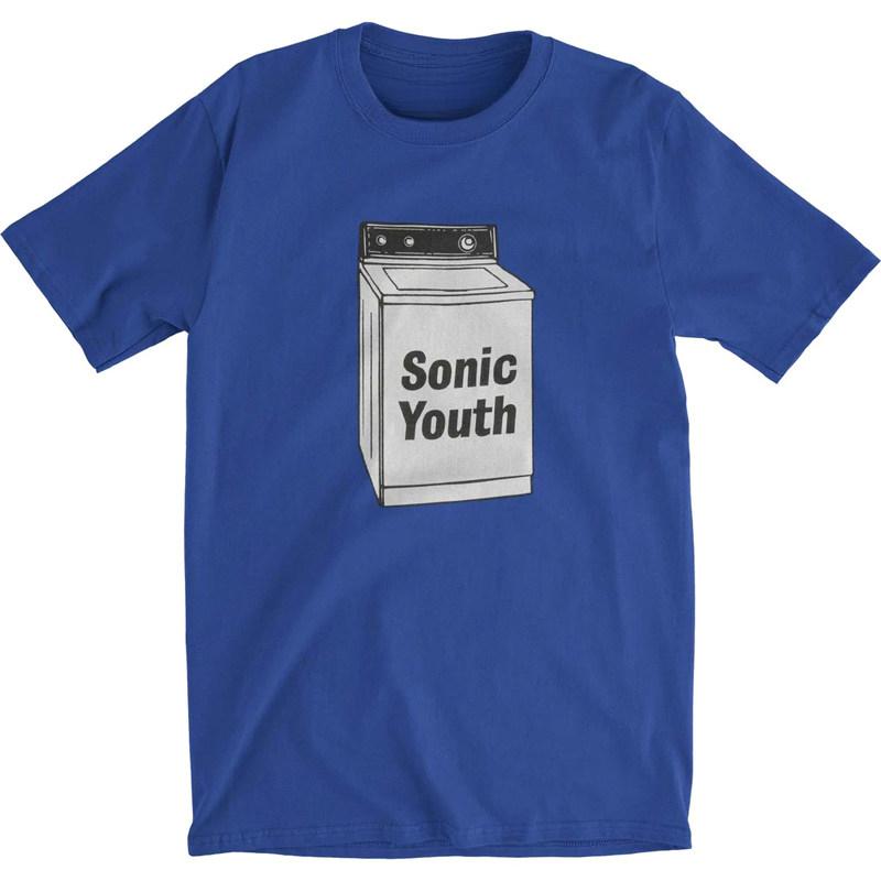 

SONIC YOUTH Blue Tshirt Sonic Youth Washing Machine Album Casual TShirt Mens and Womens Luxury Brand Top 2026 New Band S
