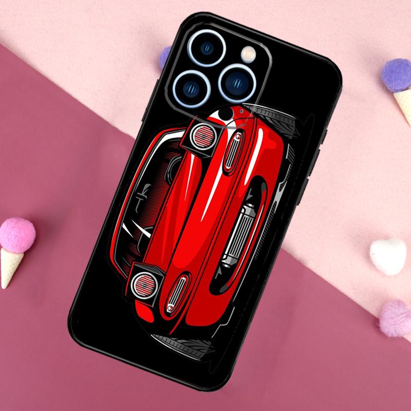 JDM Car RX7 MX5 Case For iPhone 16e 16 15 Pro Max 11 12 13 Mini 14 15 Pro Max 15 Plus XR Phone Back Cover