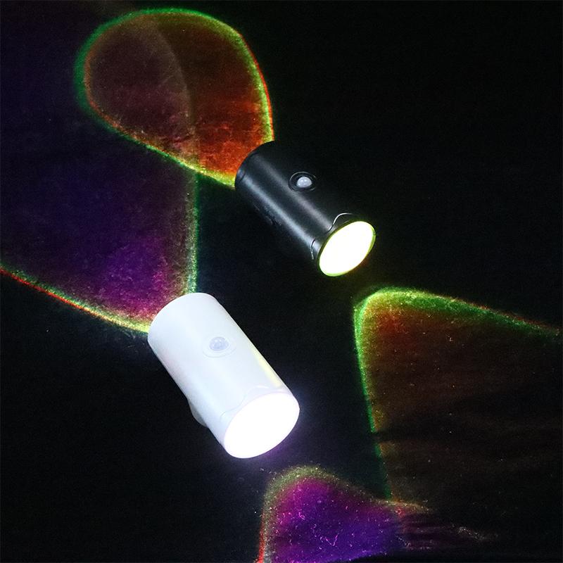 Rechargeable Led Night Light With Motion Sensor Dimmable Wall Lamp Indoor Ambient Lighting For Corridor Stair Entryway Closet