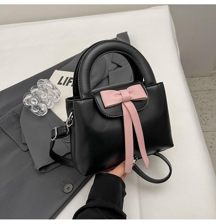 Stylish Butterfly Bow Handbag Autumn Winter Women 2023 New Trend Bucket Bag
