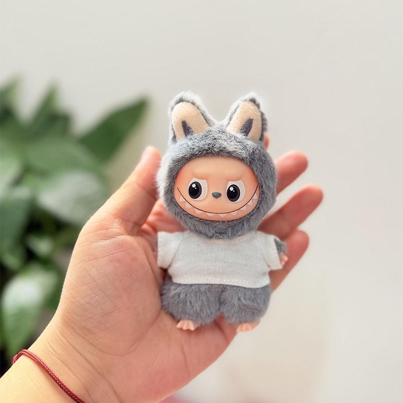 Mini Version 4.0 Vinyl Face Plush Blind Box Doll Clothes Christmas Set Small Nose Gaga Heart Bottom Password