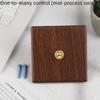 Wood Retro British Light Switch Socket Bedside Wall Lamp Switch LED Dimmer Pure Brass Toggle Switch Board