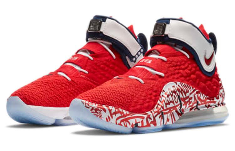 Nike LeBron 17 EP LeBron 4 Red Graffiti CT6052-600
