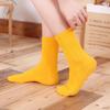 Women's Five-Toe Mid-Calf Split-Toe Socks: Solid Color, Sweat-Wicking, Cute, for Spring, Autumn, Winter
