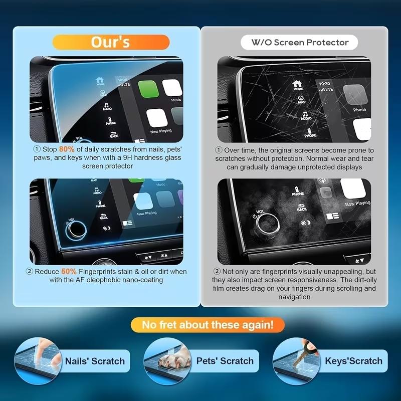 Tempered Glass for Honda CR-V CRV 2017- LCD Screen GPS Navigation Screen Protective Film Auto Interior Sticker Accessories