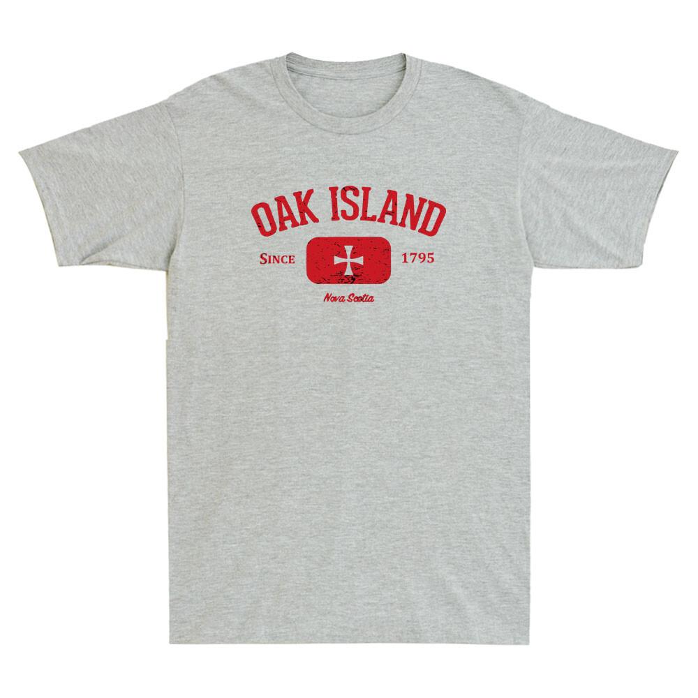 Oak Island Nova Scotia Knights Templar Cross Vintage Unisexs Short Sleeve Tshirt