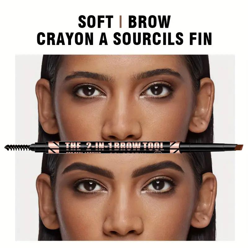Popular QICIY Double Head Eyebrow Pencil, Waterproof and Dense Stereoscopic Eyebrow Pencil
