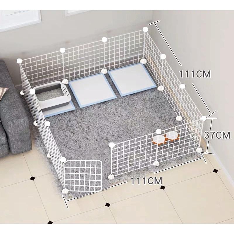 

Сделай сам Забор для питомцев и Вольер Прочная клетка для питомцев Сетка-дверь для собак Ворота для питомцев Для собак Портативное Использование в помещении и на улице Система безопасного ограждения 10PCS + with door белый