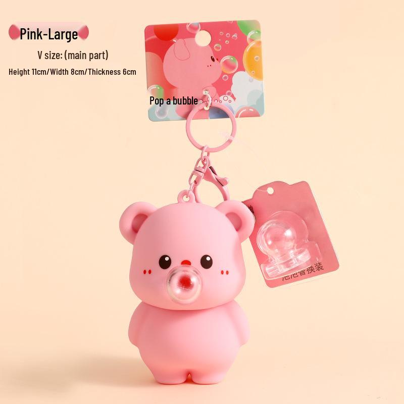 Authentic Cartoon Bear Keychain Doll Backpack Pendant - Perfect Ornament or Christmas Gift