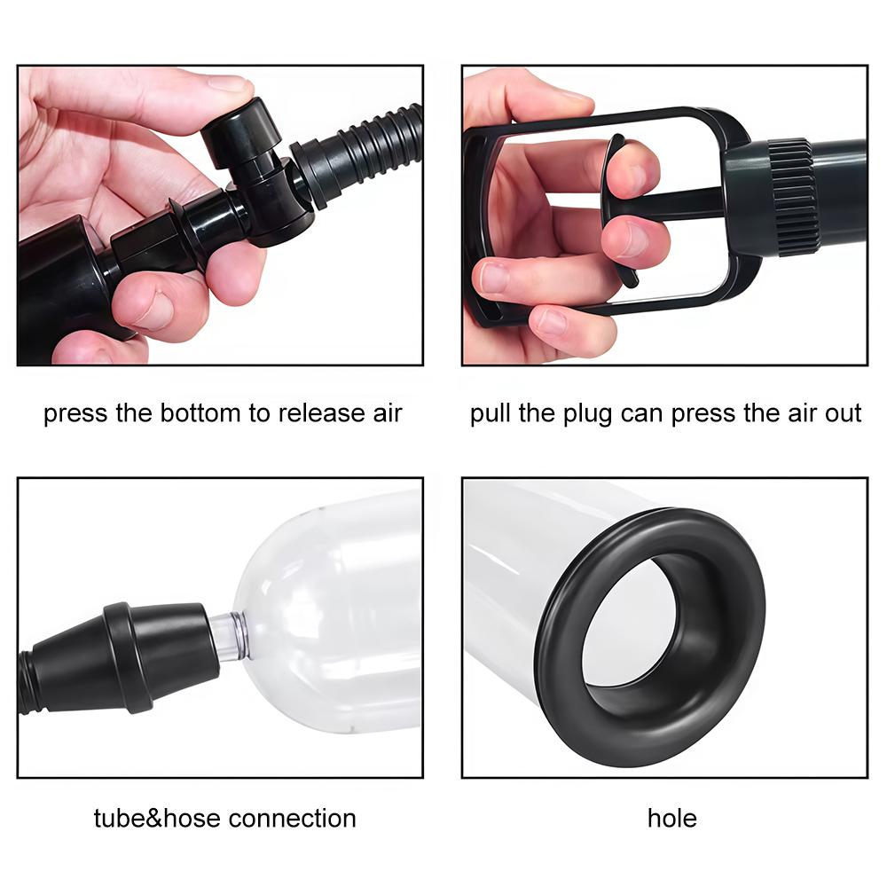 Penis Enlargement Pump for Men with Long & Short Sleeves – Erection Support Sex Toy for Men Penis Extender