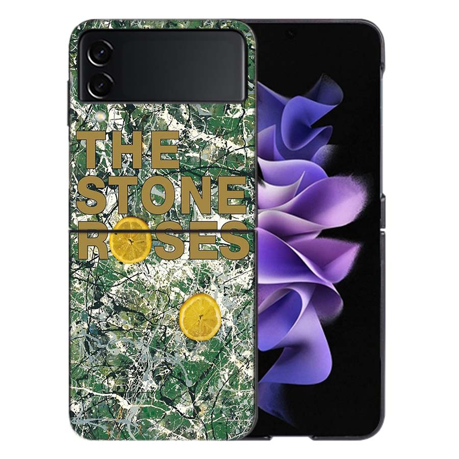 The Stone-R-Roses Phone Case For Samsung Z Flip 6 7 5G Galaxy Z Flip 5 4 3 5G Cases Shockproof Hard Cover TPU
