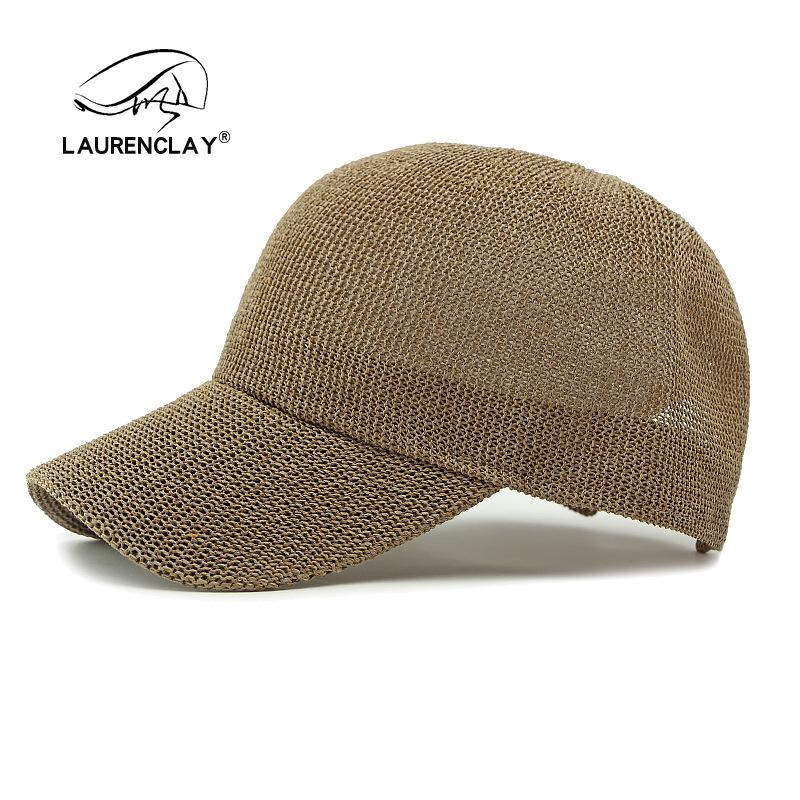 Hat Women's Summer Breathable Mesh Baseball Cap Simple Sunscreen Sun Hat Knitted Hollow Light Board Cap