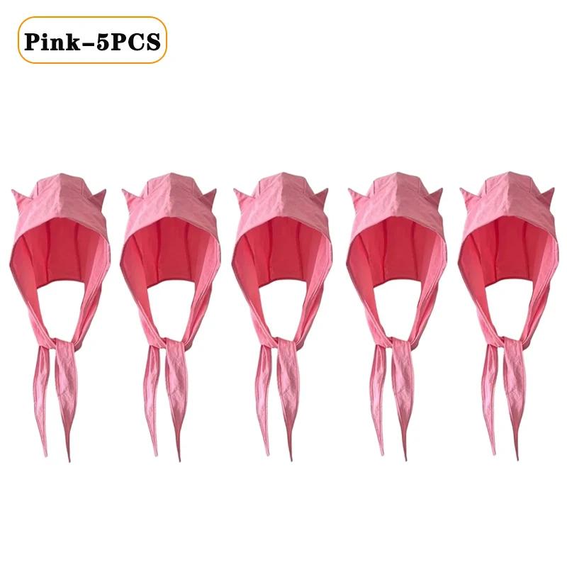 1-10PCS Summer Quick Dry UV Protection Sun Visor Hat for Women with Devil Horns Strap Cat Ear Slimming Outdoor Hiking Beach Cap