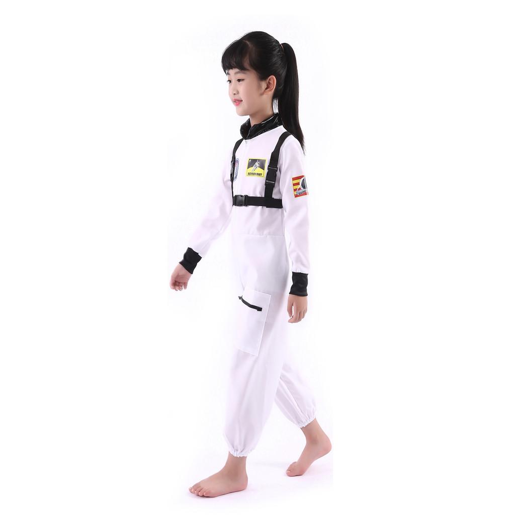 Astronaut Cosplay Costume For Kids Polyester Suit With Space Suit Design For Halloween Parties