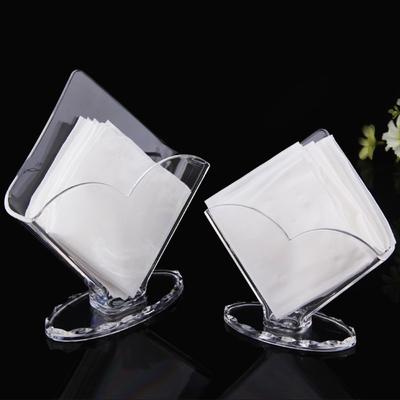 Transparent Napkin Holder Acrylic Tissue Paper Dispenser Case Storage Rack Tissue Box  Hotel