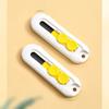 Portable Magnetic Mini Box Cutter Retractable Blade ABS Letter Opener Durable White Paper Cutter