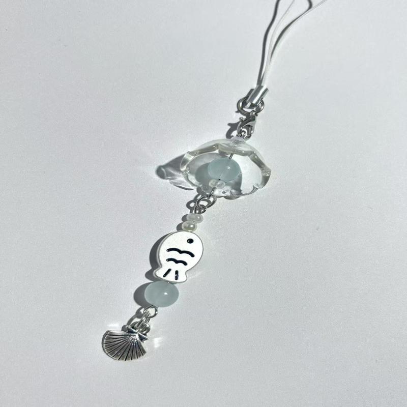 

Creative Phone Charms Sweet Four-Leaf Clover Mobile Phone Chain Lanyard Keychain Bag Decoration Pendant Card Book Chain