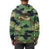 Men's Camouflage Print Zip-Up Hoodie, Casual Loose Fit Long Sleeve Hooded Sweatshirt for Fall Winter