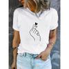 Crew Neck T-Shirt Casual Short Sleeve T-Shirt for Spring & Summer Women's Clothing